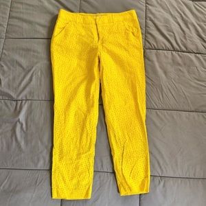 Merona Yellow Cropped Pants